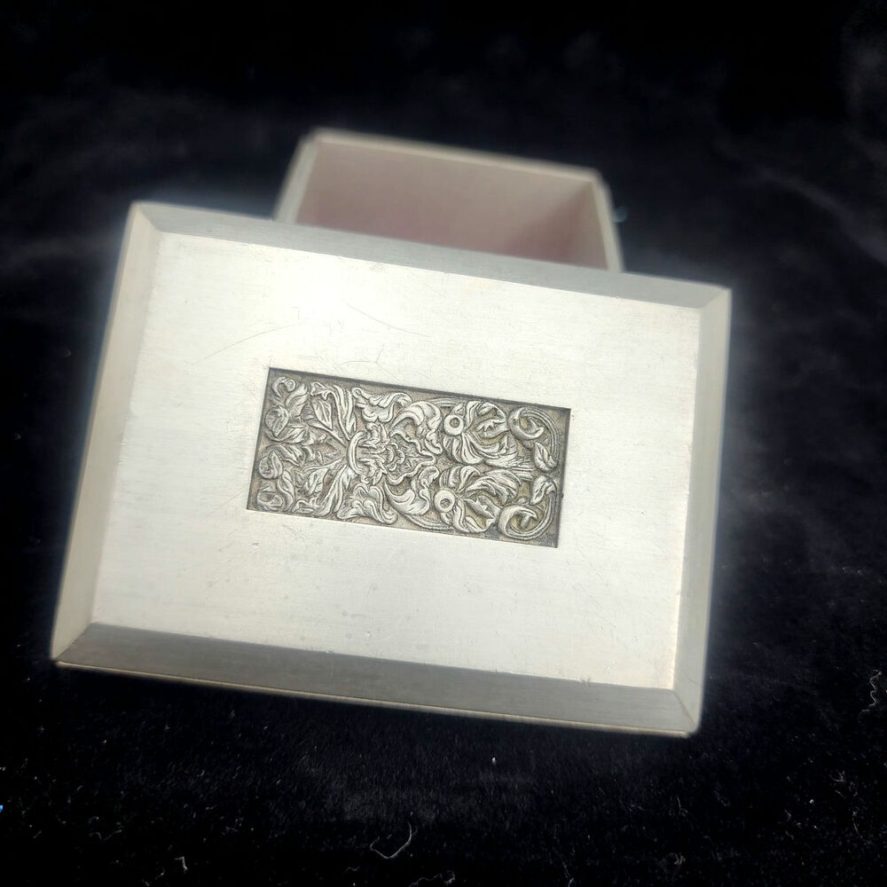 Trinket box Royal Selangor Classic Expressions Rectangle  pewter engraved - Picture 8 of 12